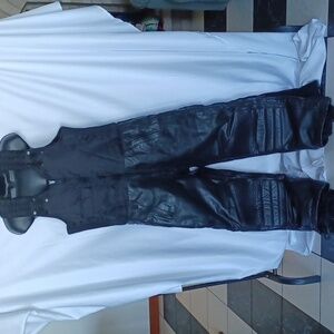 Duratrak Thinsulate Moto Leather Bib Overall Jumpsuit Winter Snow Pant